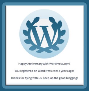 WP Anniversary 4 Year